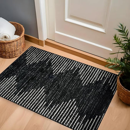 Rugshop Bohemian Stripe Stain Resistant High Traffic Living Room Kitchen - Image 8