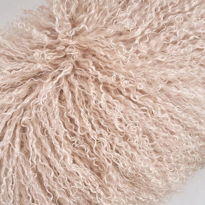 Genuine Mongolian Lamb Fur Pillow Cover – 12"x20" Rectangular Cushion Case – - Image 6