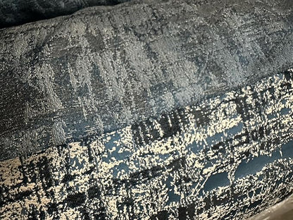 OctoRose 3 Side Zipper Upholstery Thick Linen Tweed Blue, Twin Size Futon Cover - Image 3