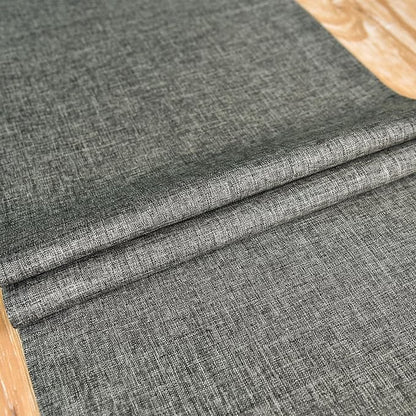 NEWISHER Farmhouse Rustic Table Runner Dark Grey Rectangular Table Runners Faux - Image 5