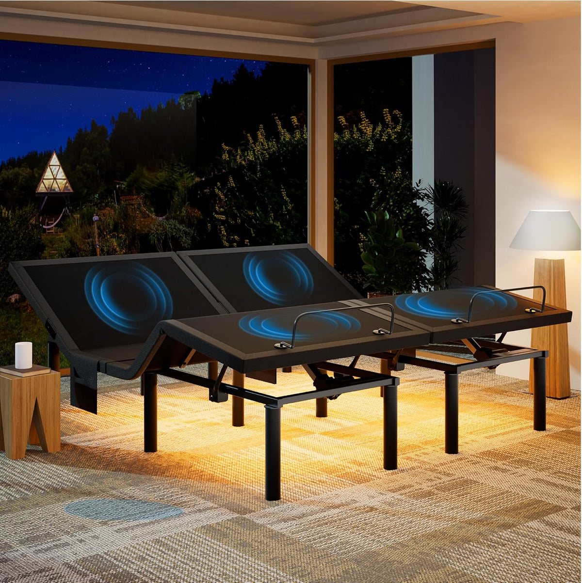 marsail split king adjustable bed frame electric bed, main product view