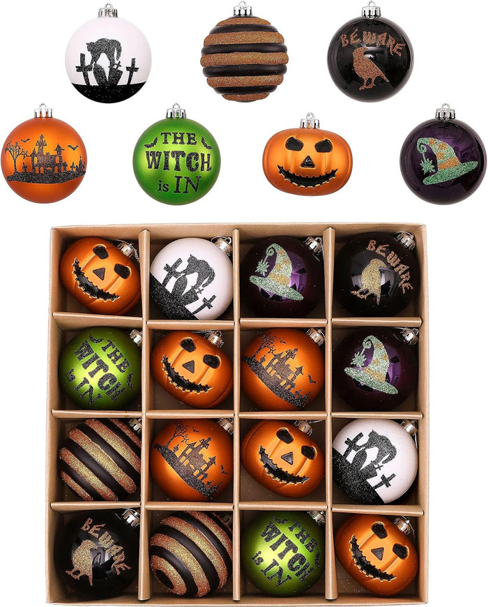 Valery Madelyn 16ct Large Halloween Ornaments Tree Decorations Indoor 3.2"