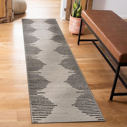Rugshop Bohemian Stripe Stain Resistant High Traffic Living Room Kitchen - Image 7