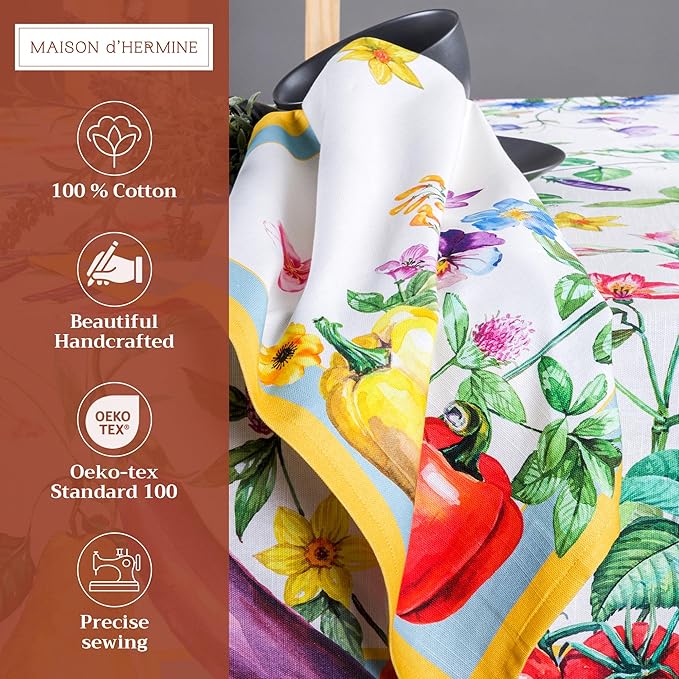 Maison d' Hermine Cloth Napkins Set of 4 100% Cotton Everyday Reusable Square - Image 2