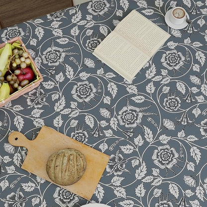 Encasa XO Square 56"x56" Tablecloth | Water-Repellent Polyester Dining Table - Image 6