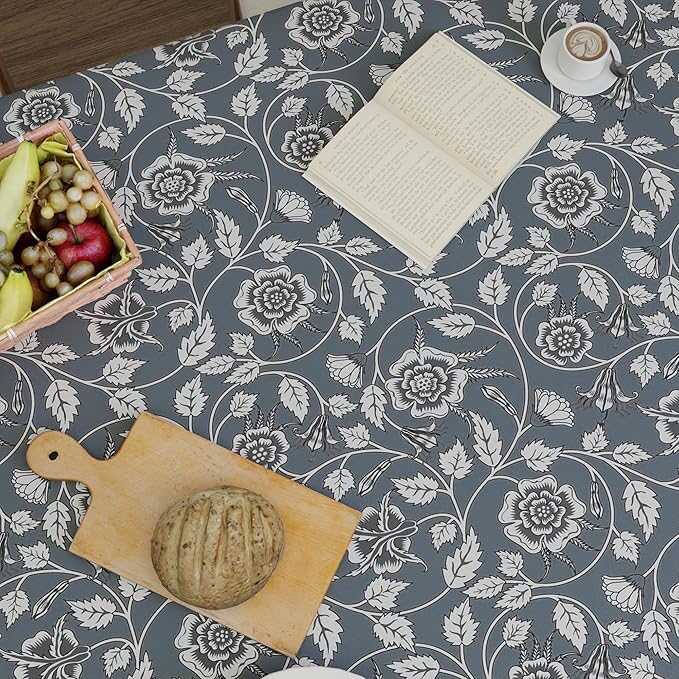 Encasa XO Rectangular 56"x72" Tablecloth | Water-Repellent Polyester Dining - Image 6