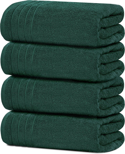 tens towels 4 piece extra large bath towels shown in use