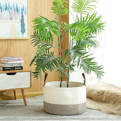 KAKAMAY Large Blanket Basket, Woven Baskets - Image 5