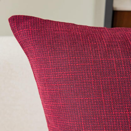 Kevin Textile Faux Linen Throw Cushion Covers Shams Textural Christmas - Image 2