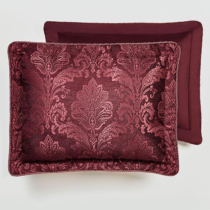 Touch of Class Camelot Luxury Bedding | Robust Burgundy | Matte Satin Damask on - Image 3