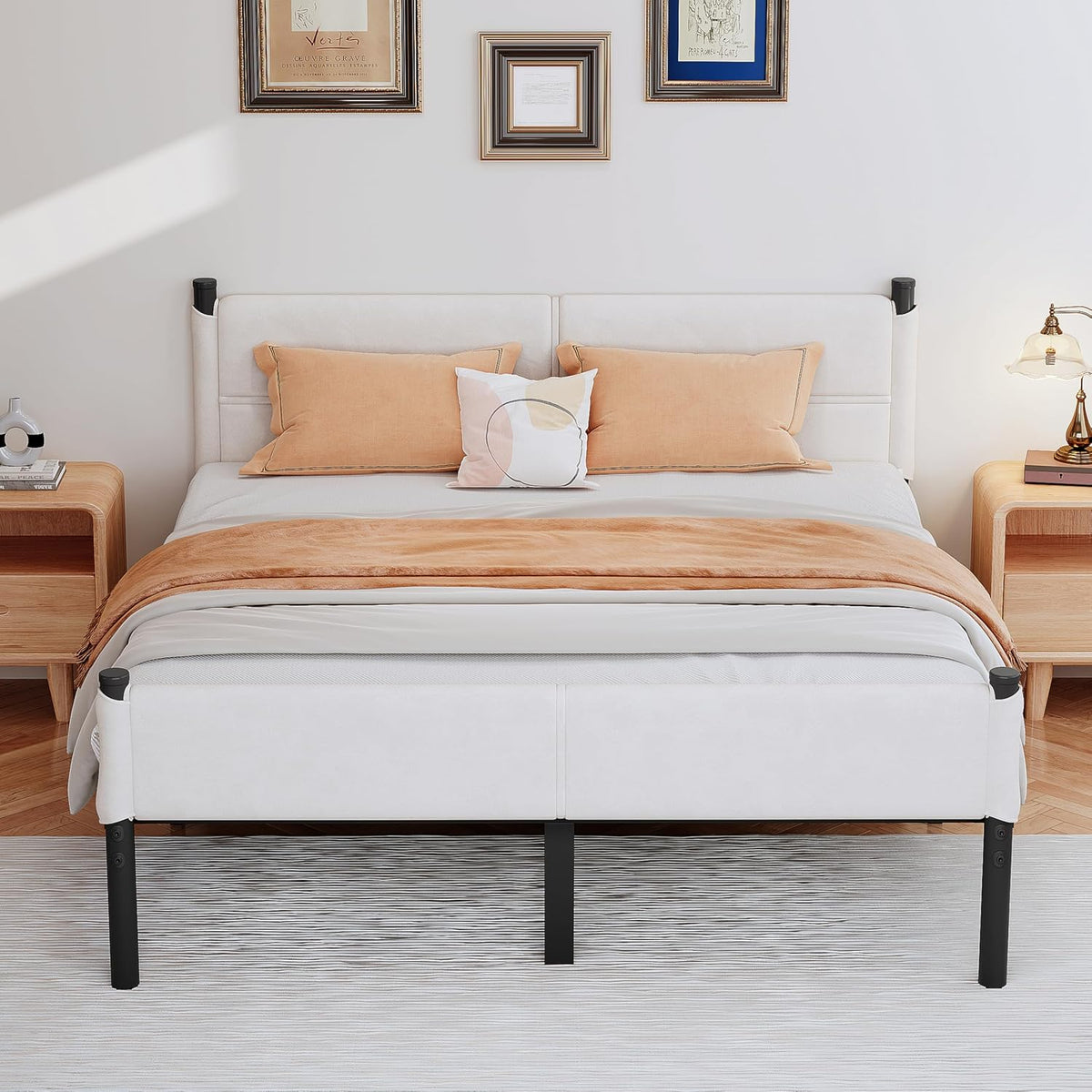metal bed frame,14inch full size bed frame with, main product view