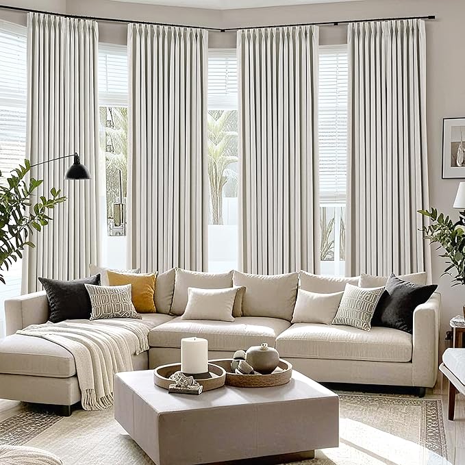 102 Inch Long Blackout Curtains 2 Panel Set - Image 4