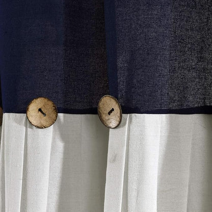 Lush Decor Linen Button Window Curtain Panel, Bedroom & Dining Room - Image 3
