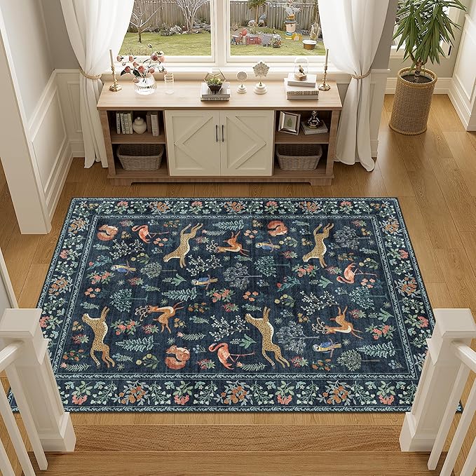 DUKINO 3x5 Rug, Washable Animal Area Rug - Image 3