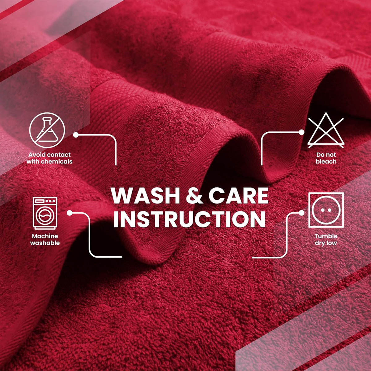 infinitee xclusives 100% ring-spun cotton bath towels for on a desk or shelf