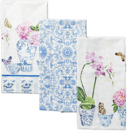 Maison d' Hermine Kitchen Towels Set of 3 100% Cotton 27.50" x 20" Reusable by MaisondHermine