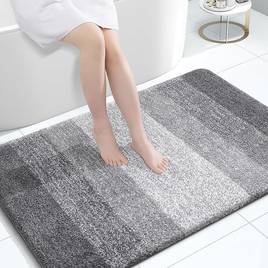 OLANLY Bathroom Rugs Mat 47x32, Extra Soft Absorbent Microfiber Bath Rugs by OLANLY