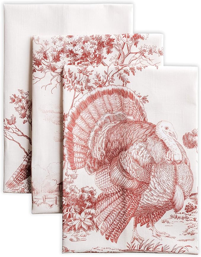 Maison d' Hermine Kitchen Towels Set of 3 100% Cotton 20" x 27.5" Reusable by MaisondHermine