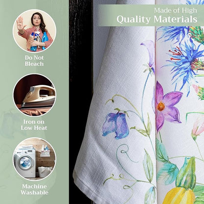 Maison d' Hermine Kitchen Towels Set of 3 100% Cotton 27.50" x 20" Reusable - Image 3