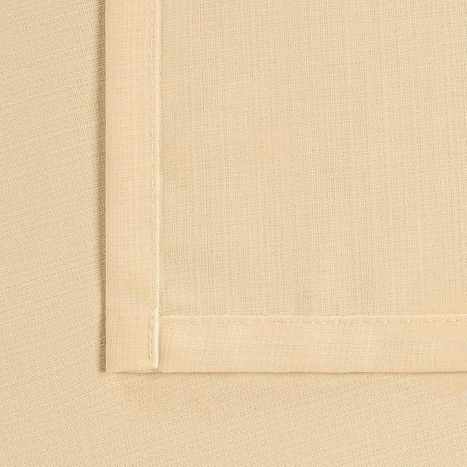 BGment Linen Look Semi Sheer Curtains - Image 6