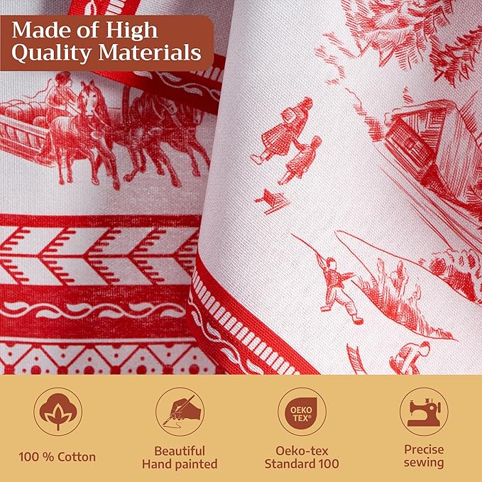 Maison d' Hermine Cloth Napkins Set of 4 100% Cotton - Image 3
