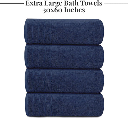 tens towels 4 piece extra large bath towels showing dimensions