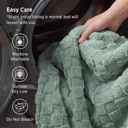 bedsure checkered soft cozy full blanket for bed, package contents