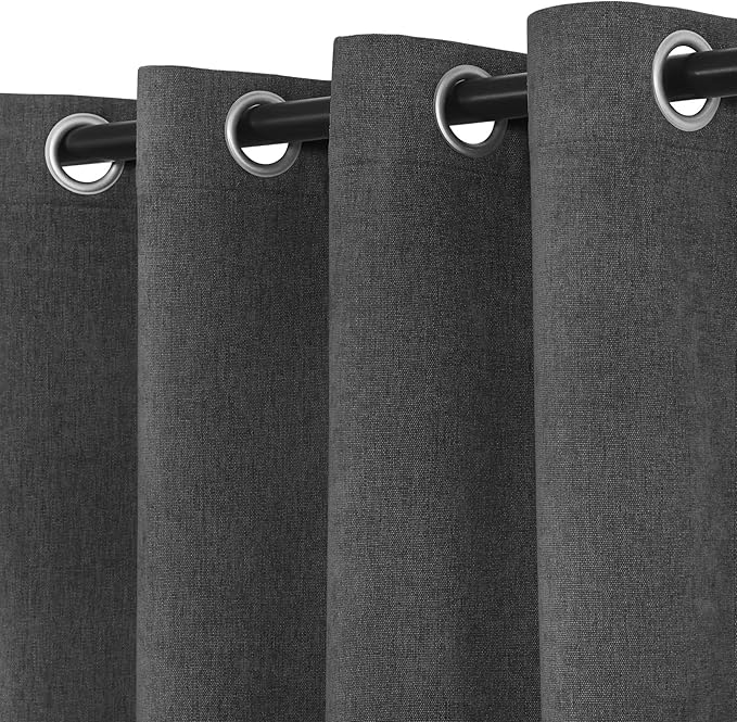 Macochico 120" Wx84 L 100% Blackout Chenille Curtains - Image 4