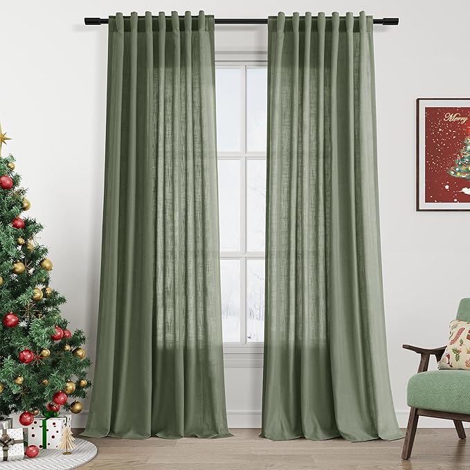 Extra Long Curtains 2 Panels 102 Inches Long by Nanspring