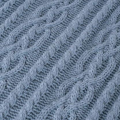 Battilo Bluish Grey Throw Blanket - Image 5