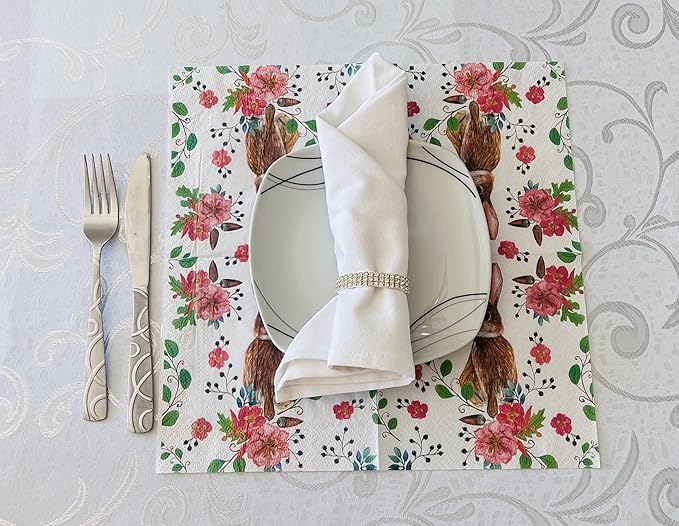 AM Decor Easter Luncheon Paper Napkins 20-Count Dinner Paper Napkins - Image 7