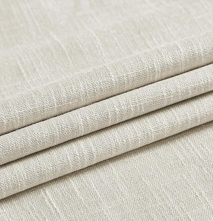 Beige Full Blackout Curtain Panel Thermal Insulated Energy Efficient Window - Image 6