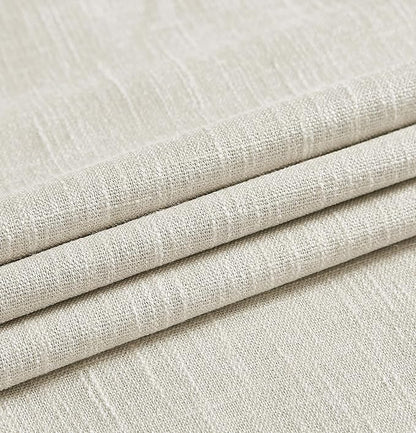 Beige Full Blackout Curtain Panel Thermal Insulated Energy Efficient Window - Image 6