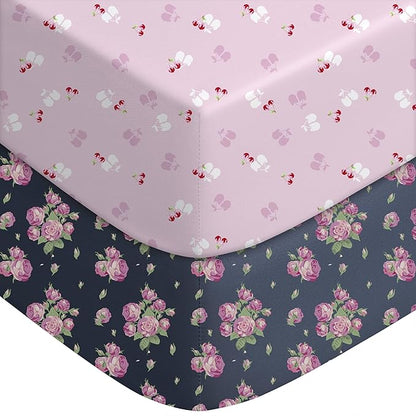 Yoofoss Baby Crib Sheets for Boys Girls, Fitted Crib Sheet 2 Pack for Standard by YOOFOSS