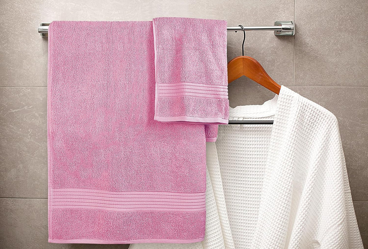 utopia towels 8 piece premium towel set, 2 showing dimensions