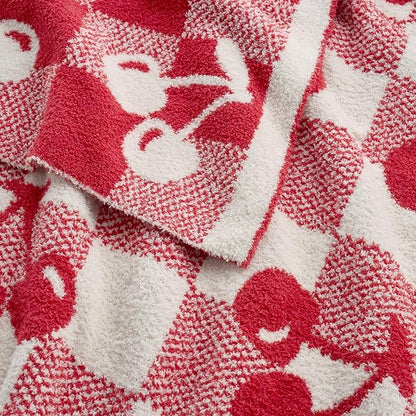Snuggle Sac Red Cherry Throw Blanket - Image 6
