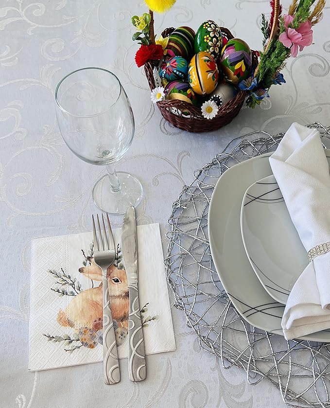 AM Decor Easter Luncheon Paper Napkins 20-Count Dinner Paper Napkins 13" x 13" - Image 4
