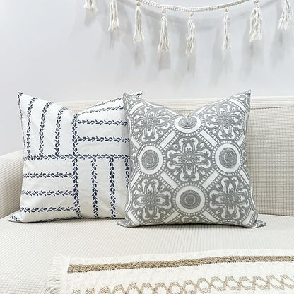 Slow Cow Embroidery Decorative Throw Pillow Cover Cushion Cover - Image 2