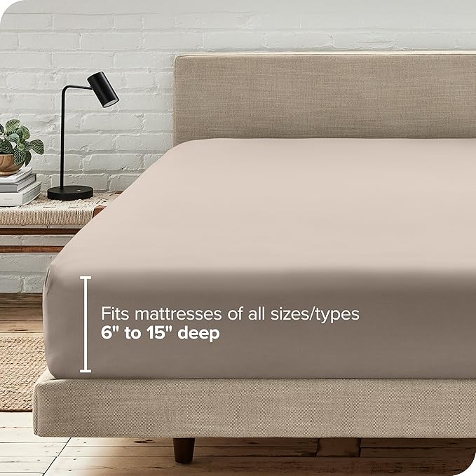 Bare Home Fitted Bottom Sheet Twin Size - Image 6