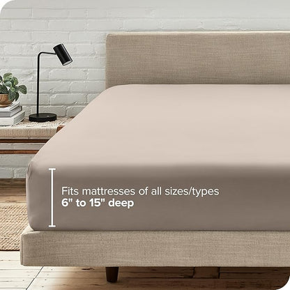 Bare Home Fitted Bottom Sheet Twin Size - Image 6