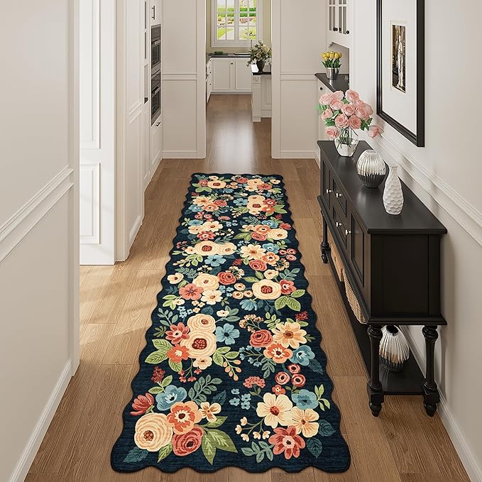 DUKINO 2.6x8 Runner Rug for Hallway, Washable Kitchen Rug - Image 7