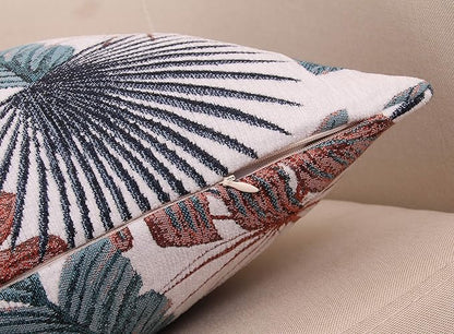 Yeiotsy Throw Pillow Cover, Tropical Leaf Decorative Cushion Case Thick - Image 4