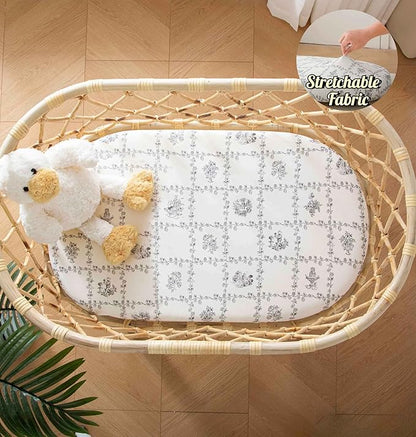 SDY Jersey Floral Bassinet Sheets - Image 3