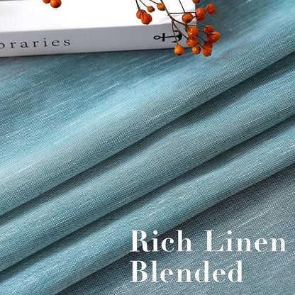 H.VERSAILTEX Natural Linen Semi Sheer Curtains - Image 4