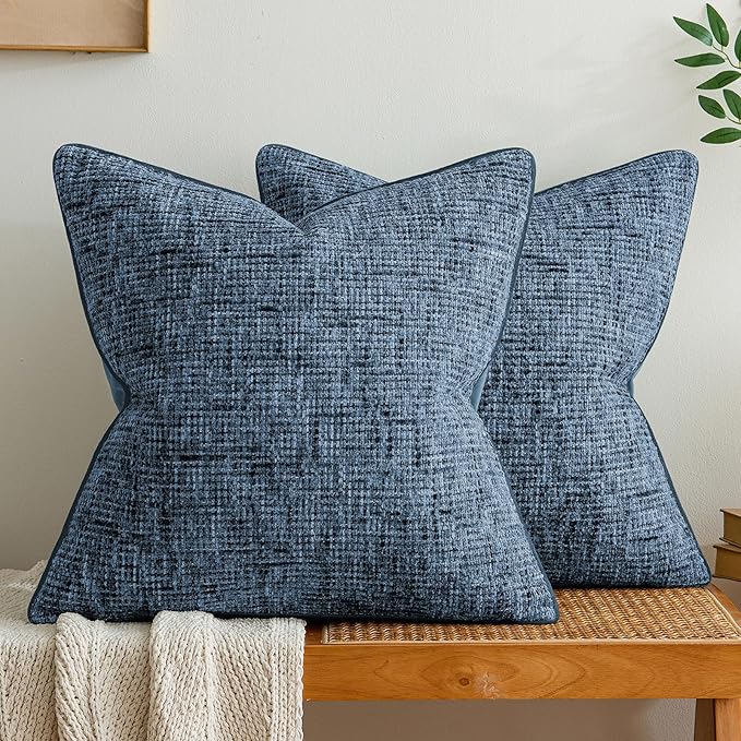 a moment Blue Reversible Pillow Covers 2 Pack by amoment