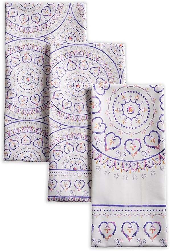 Maison d' Hermine Kitchen Towels Set of 3 100% Cotton 27.50" x 20" Reusable by MaisondHermine