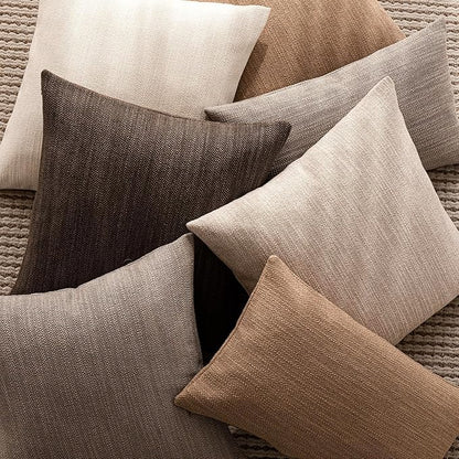 Foindtower Set of 2 Decorative Textured Burlap Linen Throw Pillow Covers - Image 6
