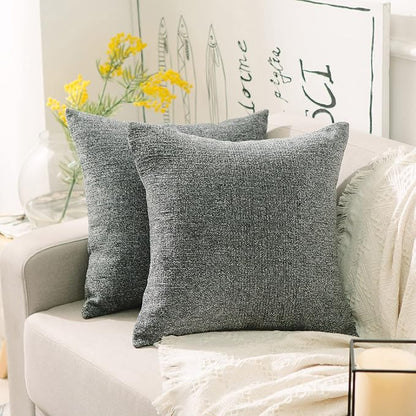 Home Brilliant Pillow Covers 26x26 Chenille Large Pillow Covers by HomeBrilliant