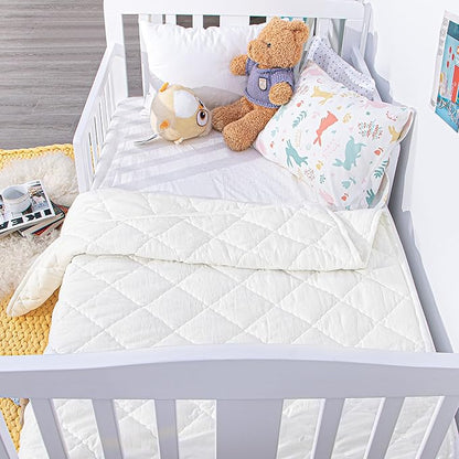 NTBAY Down Alternative Oversized Toddler Comforter, Super Soft and Warm Solid - Image 3