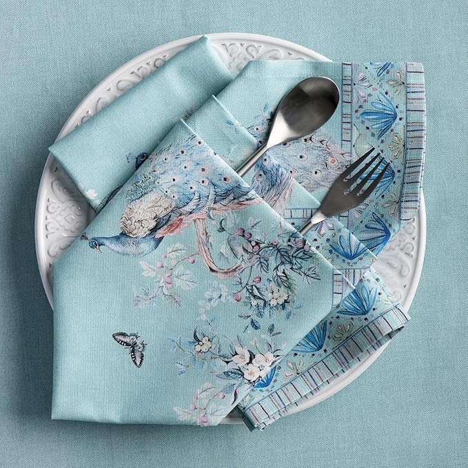 Maison d' Hermine Napkin 100% Combed Cotton Premium Set of 4 Decorative - Image 3